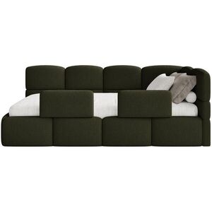 Selsey DETSKÁ POSTEĽ Cloudy olivovo zelená 120 cm, buklé vyobraziť
