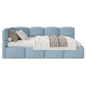 Selsey POSTEĽ PRE MLÁDEŽ Cloudy svetlomodrá 120 cm, velúr Easy-Clean vyobraziť