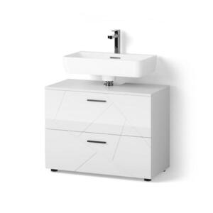 Livinity® SPODNÁ SKRINKA POD UMÝVADLO Ronco Biely vysoký lesk 80 x 58.6 cm vyobraziť