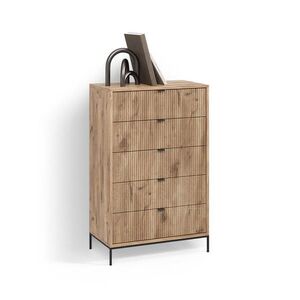 Livinity® KOMODA Aterno Dub Viking 76 x 120 cm s 5 zásuvkami vyobraziť