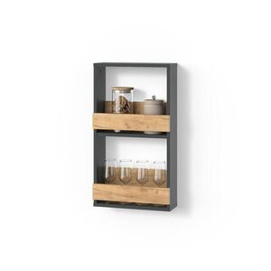 Livinity® STOJAN NA POHÁRE NA VÍNO Regusa Goldkraft dub/antracit 40 x 72 cm vyobraziť