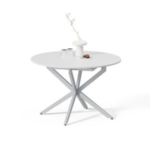 Livinity® JEDÁLENSKÝ STÔL Firenze, biely/Šedá, 120 x 120 cm Rozšíriteľný vyobraziť
