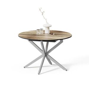 Livinity® JEDÁLENSKÝ STÔL Firenze, Rustikálny dub/Šedá, 120 x 120 cm Rozšíriteľný vyobraziť