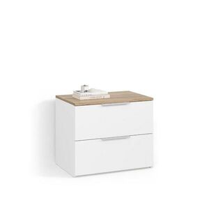 Livinity® KOMODA Piave Biela/Sonoma 60 x 50 cm s 2 zásuvkami vyobraziť