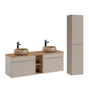 Petits-meubles KÚPEĽŇOVÝ NÁBYTOK 140.4cm Zelie 2-dielna súprava Kašmír vyobraziť