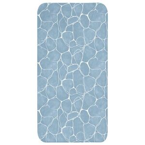 OnlyWow KÚPEĽŇOVÁ PREDLOŽKA Organic - vzor - modrá 60x120 cm vyobraziť