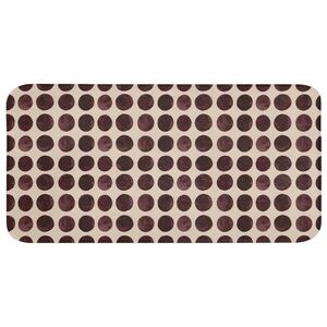 OnlyWow KÚPEĽŇOVÁ PREDLOŽKA Bodky - Vzor - Hnedý 120x60 cm vyobraziť