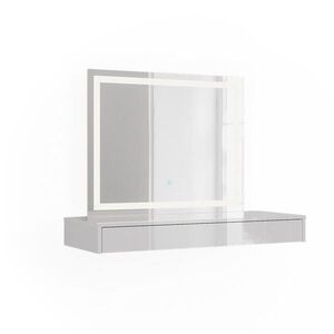 Vicco TOALETNÝ STOLÍK Sherry, biely, 100 cm so zrkadlom LED vyobraziť