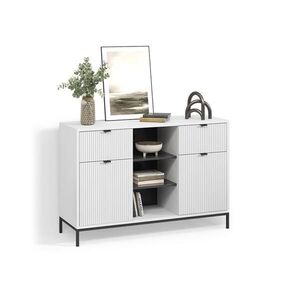 Livinity® KOMODA Aterno biely 120 x 81.2 cm s 2 zásuvkami a 2 dvierkami vyobraziť