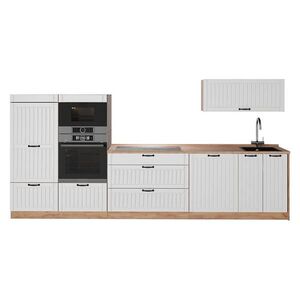 Vicco KUCHYNKA Fame-Line, Biely vidiecky dom/Dub Goldkraft, 340 cm, AP Oak vyobraziť
