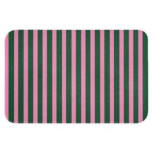 OnlyWow PREDLOŽKA PRED WC Zvislé pruhy - zelená - ružová 60x40 cm vyobraziť