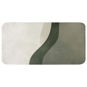 OnlyWow KÚPEĽŇOVÁ PREDLOŽKA Japonsko - zelená - abstraktná - moderná 120x60 cm vyobraziť