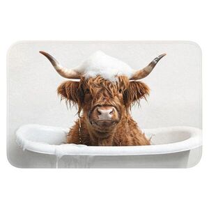 OnlyWow KÚPEĽŇOVÁ PREDLOŽKA Scottish Highlander - Kúpeľ - Krava - Zvieratá - Pena 60x40 cm vyobraziť