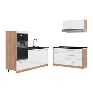 Vicco KUCHYŇA Fame-Line, Biely vysoký lesk/Dub Goldkraft, 340 cm, AP Antracit vyobraziť