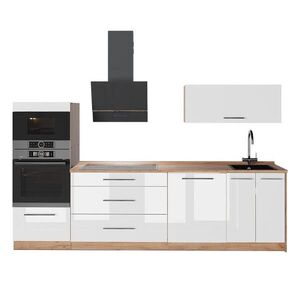 Vicco KUCHYNKA Fame-Line, Biely vysoký lesk/Dub Goldkraft, 280 cm, AP Oak vyobraziť