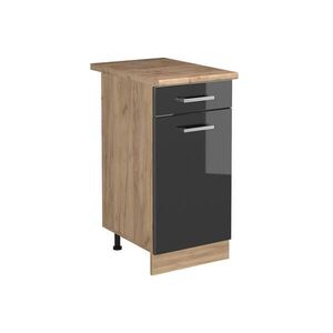 Vicco KUCHYNSKÁ SPODNÁ SKRINKA R-Line, Antracit vysoký lesk/Dub Goldkraft, 40 cm Goldkraft tammi työtaso vyobraziť