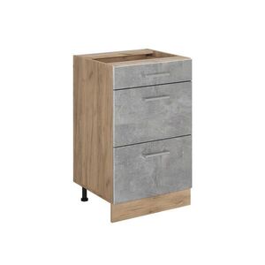 Vicco KUCHYNSKÁ SPODNÁ SKRINKA R-Line, betón/Dub Goldkraft, 50 cm bez pracovnej dosky vyobraziť