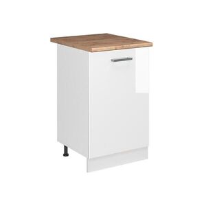 Vicco KUCHYNSKÁ SPODNÁ SKRINKA R-Line, Biely vysoký lesk/biely, 50 cm Goldkraft tammi työtaso vyobraziť