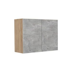 Vicco KUCHYNSKÁ SKLENENÁ SKRINKA R-Line, betón/Dub Goldkraft, 80 cm vyobraziť
