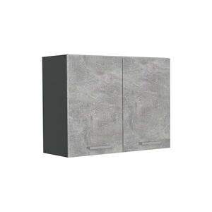 Vicco KUCHYNSKÁ SKLENENÁ SKRINKA R-Line, betón/antracitová, 80 cm vyobraziť