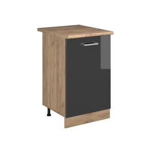 Vicco KUCHYNSKÁ SPODNÁ SKRINKA R-Line, Antracit vysoký lesk/Dub Goldkraft, 50 cm Goldkraft tammi työtaso vyobraziť