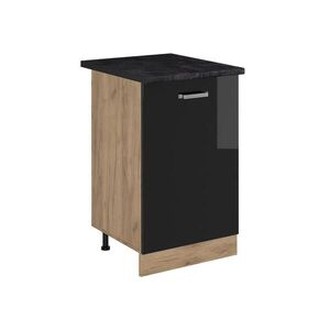 Vicco KUCHYNSKÁ SPODNÁ SKRINKA R-Line, Čierny vysoký lesk/Dub Goldkraft, 50 cm antrasiitti työtaso vyobraziť
