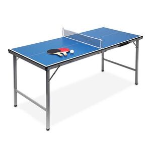 Relaxdays STÔL NA STOLNÝ TENIS Viacfarebný skladací 7-dielny-set 150x67 cm vyobraziť