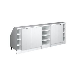 Vicco KUCHYNSKÁ SKRIŇA PRE ŠIKMÉ STRECHY R-Line Biele zvlnenie 210 cm Súprava 5 korpusov skrine hĺbka 60 cm vyobraziť