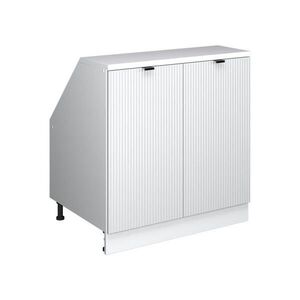 Vicco ŠIKMÁ SKRIŇA Rion Biele zvlnenie 80 x 81.6 cm s 2 dverami, korpus skrine hĺbka 60 cm vyobraziť