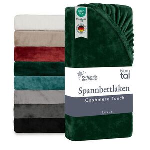 Blumtal NAPÍNACIE prestieradlo Cashmere Touch 100 x 200 cm Plüsch Dunkelgrün vyobraziť