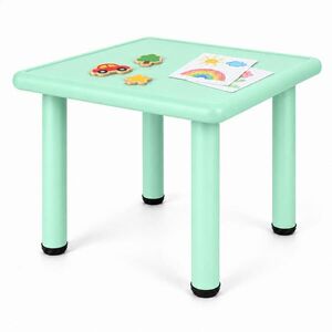 Relaxdays STÔL Šalviovo zelený detský do interiéru aj exteriéru plast 52x62 cm vyobraziť