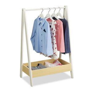 Relaxdays STOJAN Biela prírodná detský MDF borovica 99 cm vyobraziť