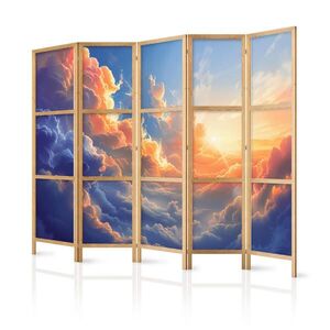 Muralo PARAVÁN Japonský 5-dielny 225x172 cm Farebné Oblaky vyobraziť