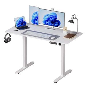 Relaxdays STÔL biela elektricky výškovo nastaviteľný 160x60 cm vyobraziť
