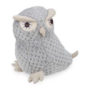 Relaxdays ZARÁŽKA DVERÍ Sivá sova polyester piesok 22 cm vyobraziť