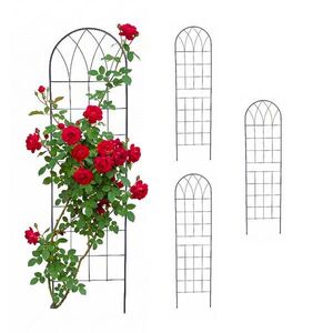 Relaxdays MREŽA Čierna 4-dielna-sada oceľ 150 cm vyobraziť