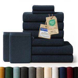 Blumtal RUČNÍK 8dílná sada, 2x osuška 70/140 + 4x ručník 50/100 + 2x ručník pro hosty 30/30 + 2x žínka 15/20 cm, tmavomodrá vyobraziť