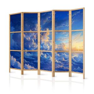 Muralo PARAVÁN Japonský 5-dielny 225x172 cm Modré Oblaky vyobraziť