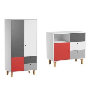 Petits-meubles IZBA PRE BÁBÄTKO 2-dielny Concept červená vyobraziť