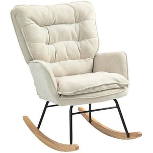 OKWISH HOJDACIE kreslo 71/98, 5/97 cm béžové s ergonomickou opierkou z polyesteru vyobraziť