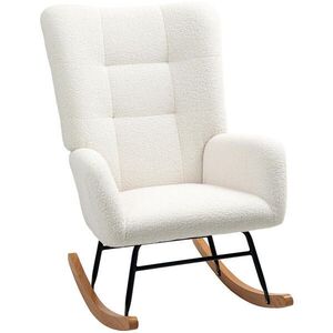OKWISH HOJDACIE kreslo 94/70/100 cm krémovobiele na relaxáciu s podrúčkami vyobraziť