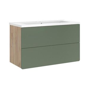 Vicco SÚPRAVA KÚPEĽŇOVÉHO NÁBYTKU Izan, zelená/Dub Goldkraft, 2-dielna vyobraziť