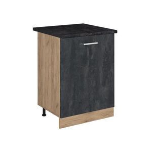 Vicco KUCHYNSKÁ SPODNÁ SKRINKA R-Line, Čierny betón/Dub Goldkraft, 60 cm s 1 dverami antrasiitti työtaso vyobraziť