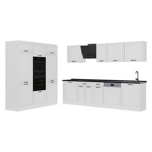 Vicco KUCHYNKA R-Line, Biely vidiecky dom/biely, 180 cm antrasiitti työtaso vyobraziť