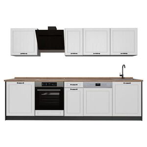 Vicco KUCHYNKA R-Line, Biely vidiecky dom/antracitová, 280 cm Goldkraft tammi työtaso vyobraziť