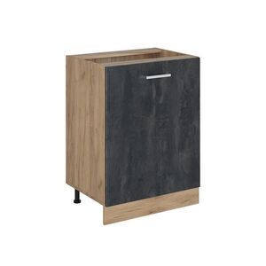Vicco KUCHYNSKÁ SPODNÁ SKRINKA R-Line, Čierny betón/Dub Goldkraft, 60 cm s 1 dverami bez pracovnej dosky vyobraziť