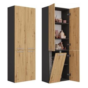 RAUMHIRSCH FURNITURE KÚPEĽŇOVÁ SKRÍŇ Antracit, Artisan 60/174/30 vyobraziť