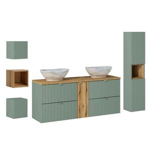 Petits-meubles KÚPEĽŇOVÝ NÁBYTOK 140.4cm Jade 2-dielna súprava Zelená a drevo vyobraziť