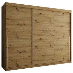 Home Collective ŠATNÍ SKŘÍŇ S POSUVNÝMI DVEŘMI 250 cm šířka, Artisan se stříbrným úchytem vyobraziť