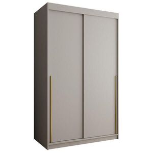 Home Collective ŠATNÍ SKŘÍŇ S POSUVNÝMI DVEŘMI 120 cm šířka, kašmírová se zlatým úchytem vyobraziť